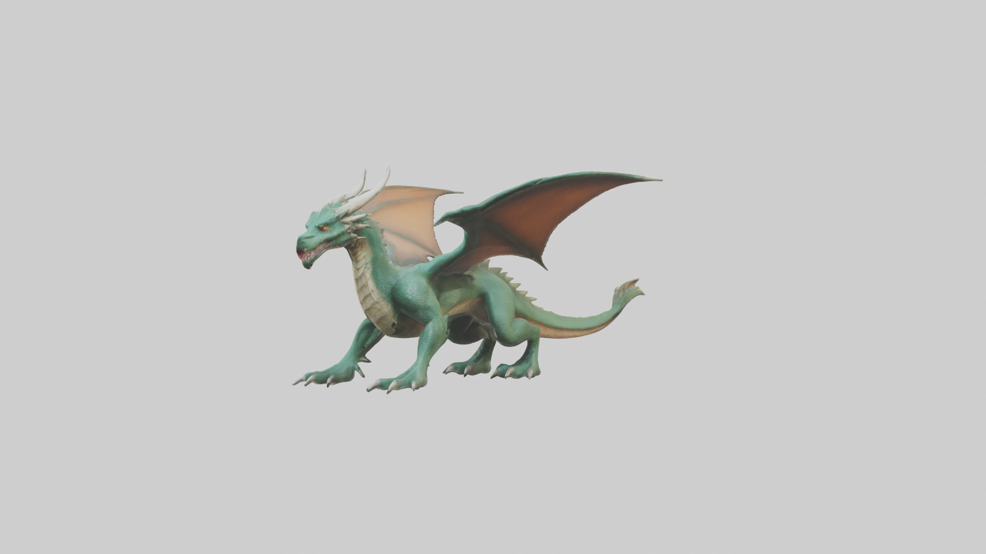 Feral Dragon model 3D model_8