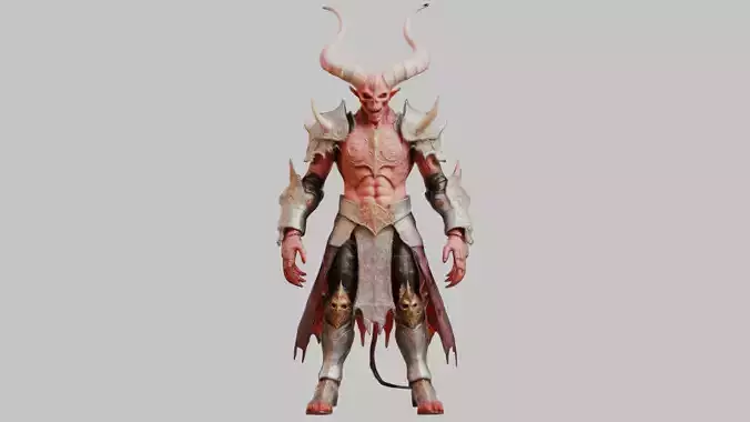 Demon Lord 3D Model - Fantasy Character