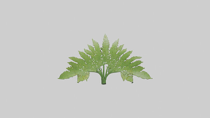 Fern Leaf Sculpture model 3D model
