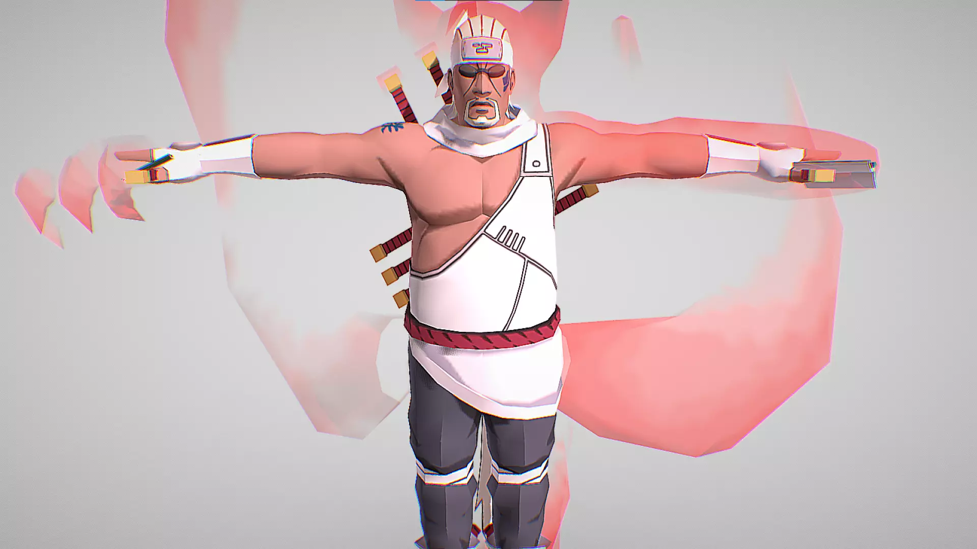 Killer B - Naruto Shippuden - Gekitou Ninja Taisen Special Low-poly 3D model_0