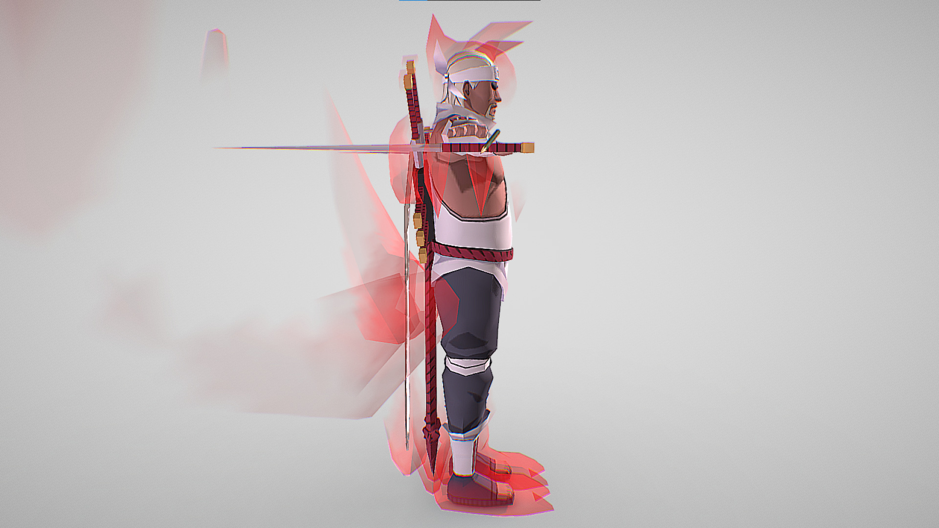 Killer B - Naruto Shippuden - Gekitou Ninja Taisen Special Low-poly 3D model_4