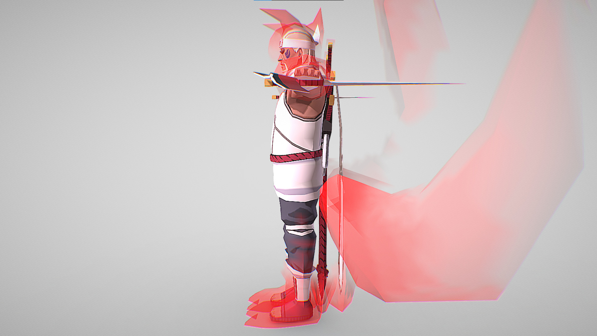 Killer B - Naruto Shippuden - Gekitou Ninja Taisen Special Low-poly 3D model_5