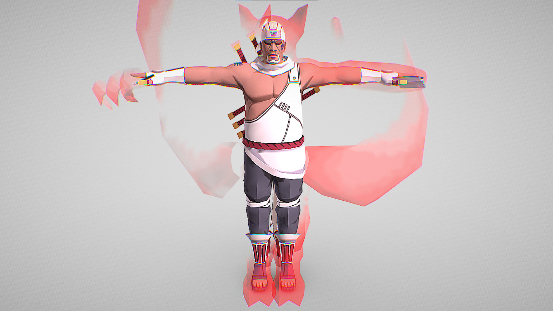 Killer B - Naruto Shippuden - Gekitou Ninja Taisen Special Low-poly 3D model_1