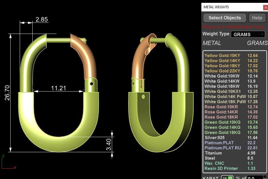 earrings Tiffany 3D print model_2
