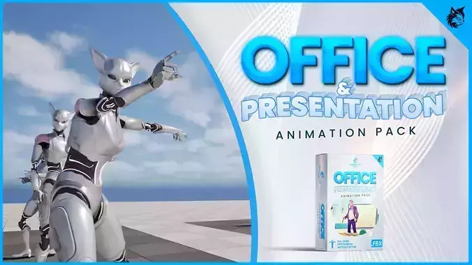 Office and Presentation Animation Pack 3D model