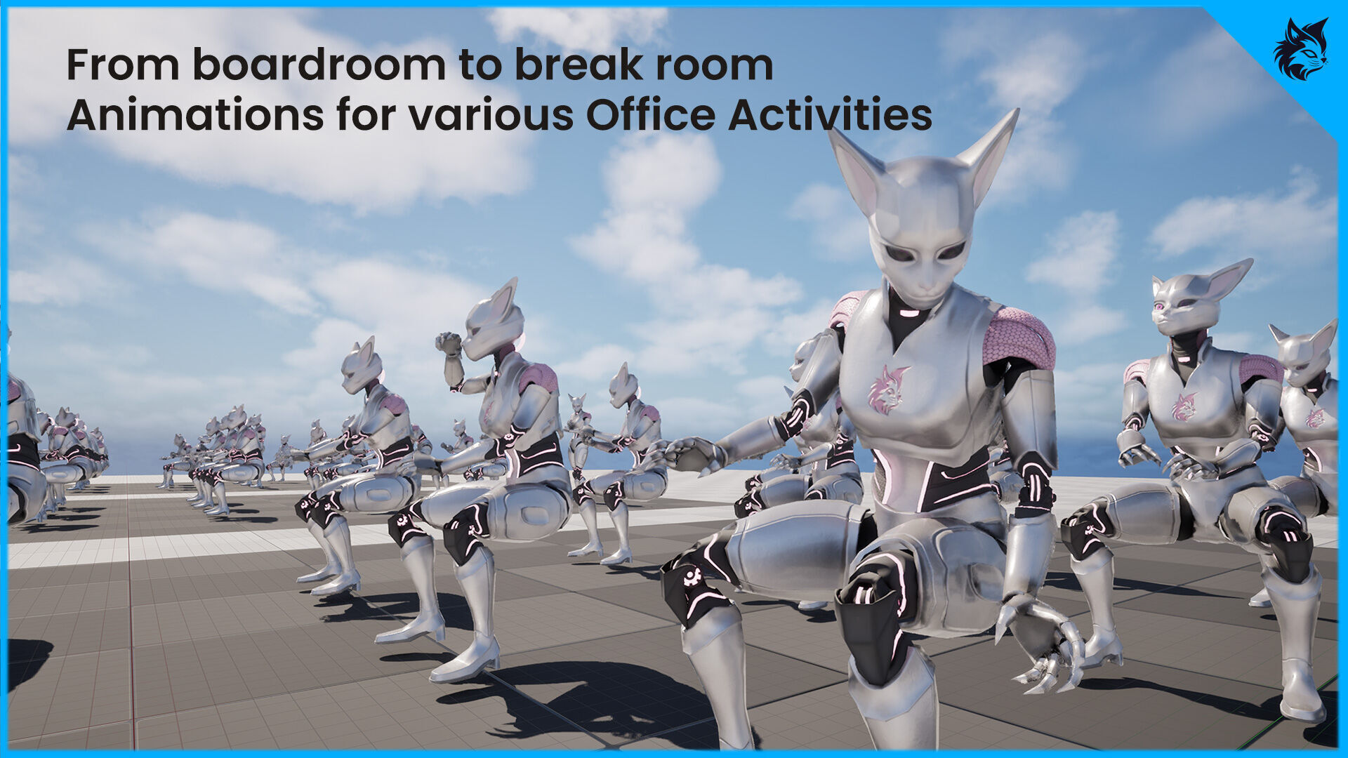 Office and Presentation Animation Pack 3D model_3