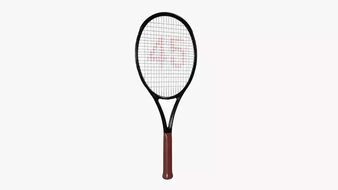 Tennis racket Low-poly 3D model