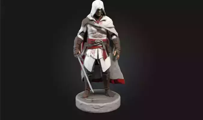 Ezio Auditore 3D Printable Statue 3D print model