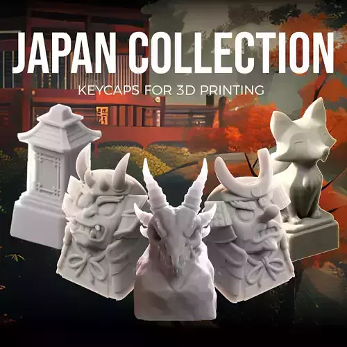 Japan Collection - keycaps to print - Mechanical keyboard