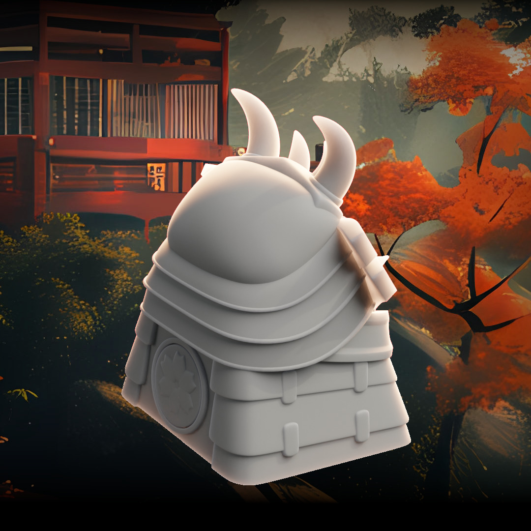 Japan Collection - keycaps to print - Mechanical keyboard 3D print model_17