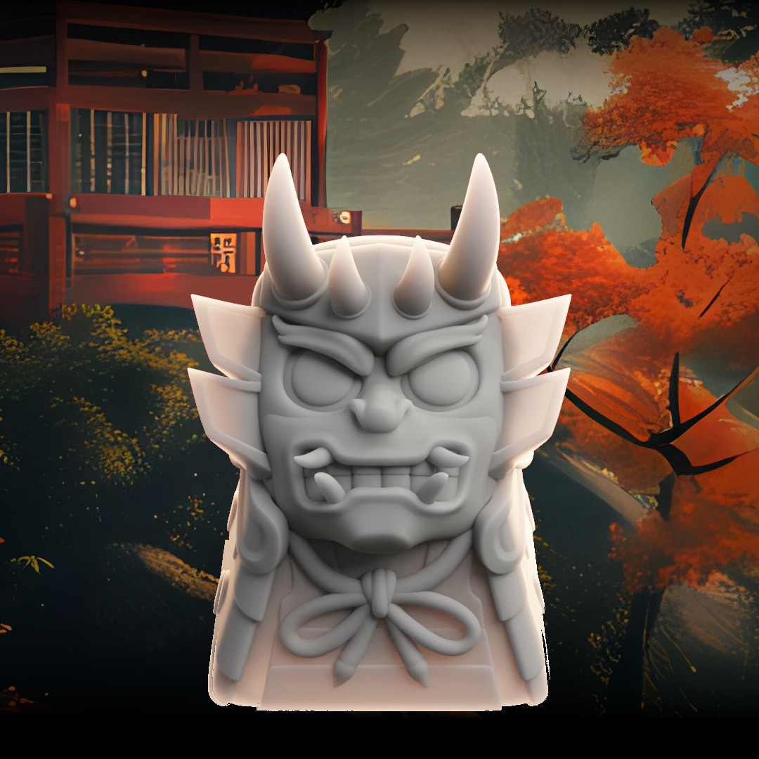 Japan Collection - keycaps to print - Mechanical keyboard 3D print model_15