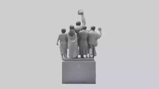 Fight for Equality statue model 3D model