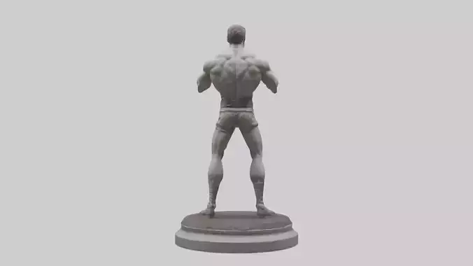 Fighter statue model