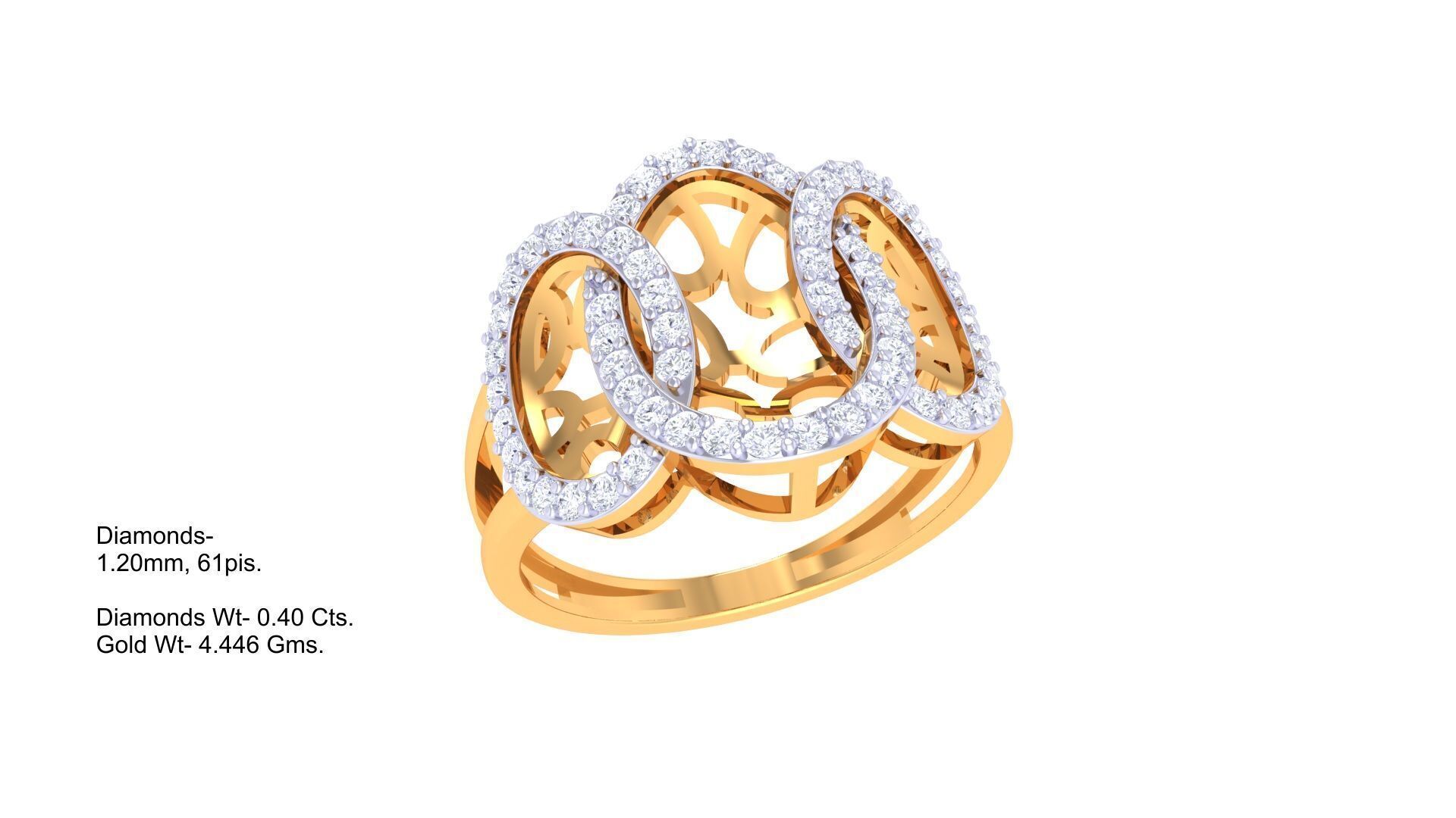  Women Ring MTL 3dm STL OBJ FBX Details 3D print model_2