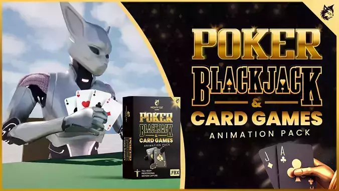 Poker Blackjack and Card Games Animation Pack