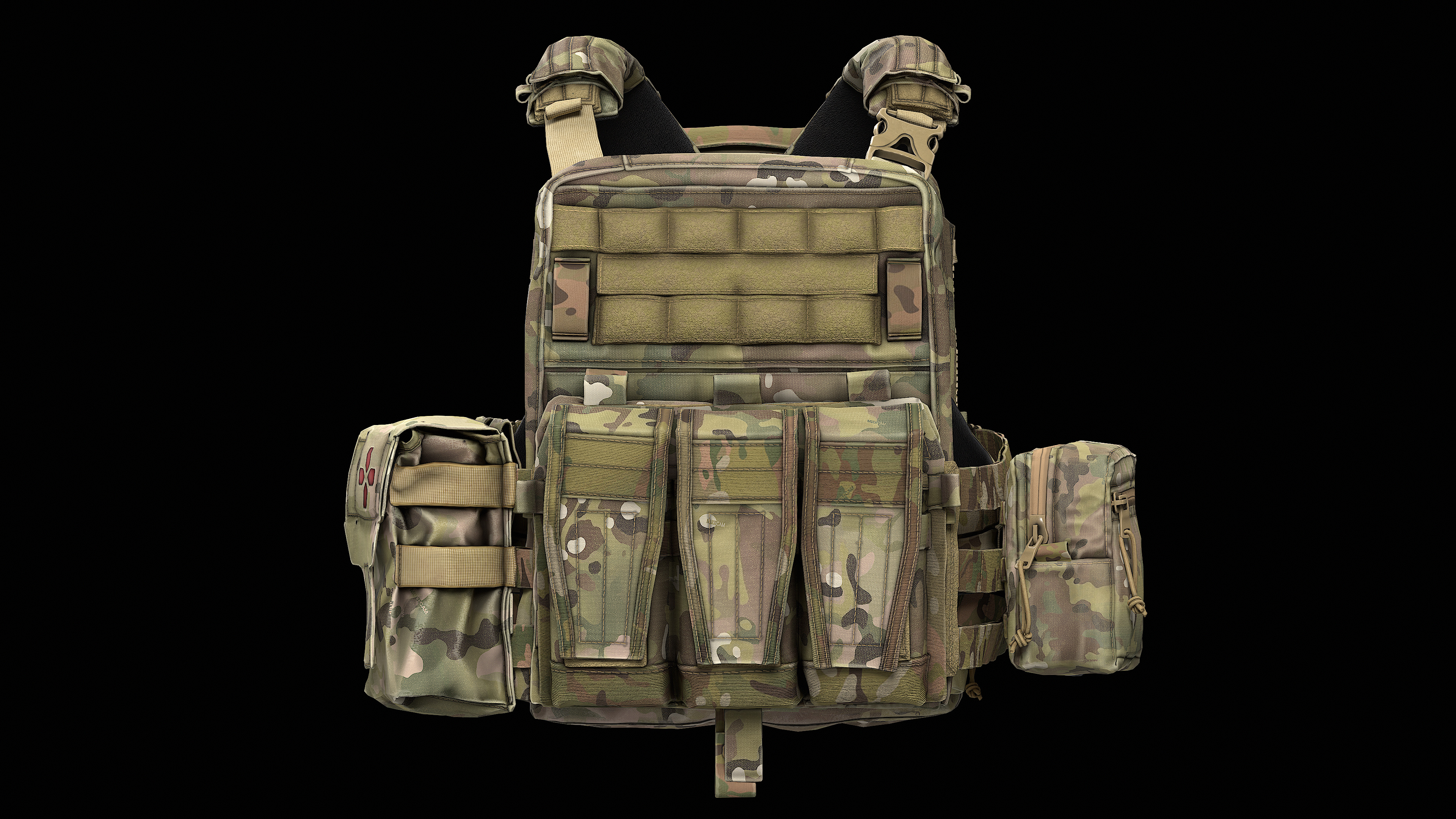 AVS Detachable Flap Front Low-poly 3D model_15