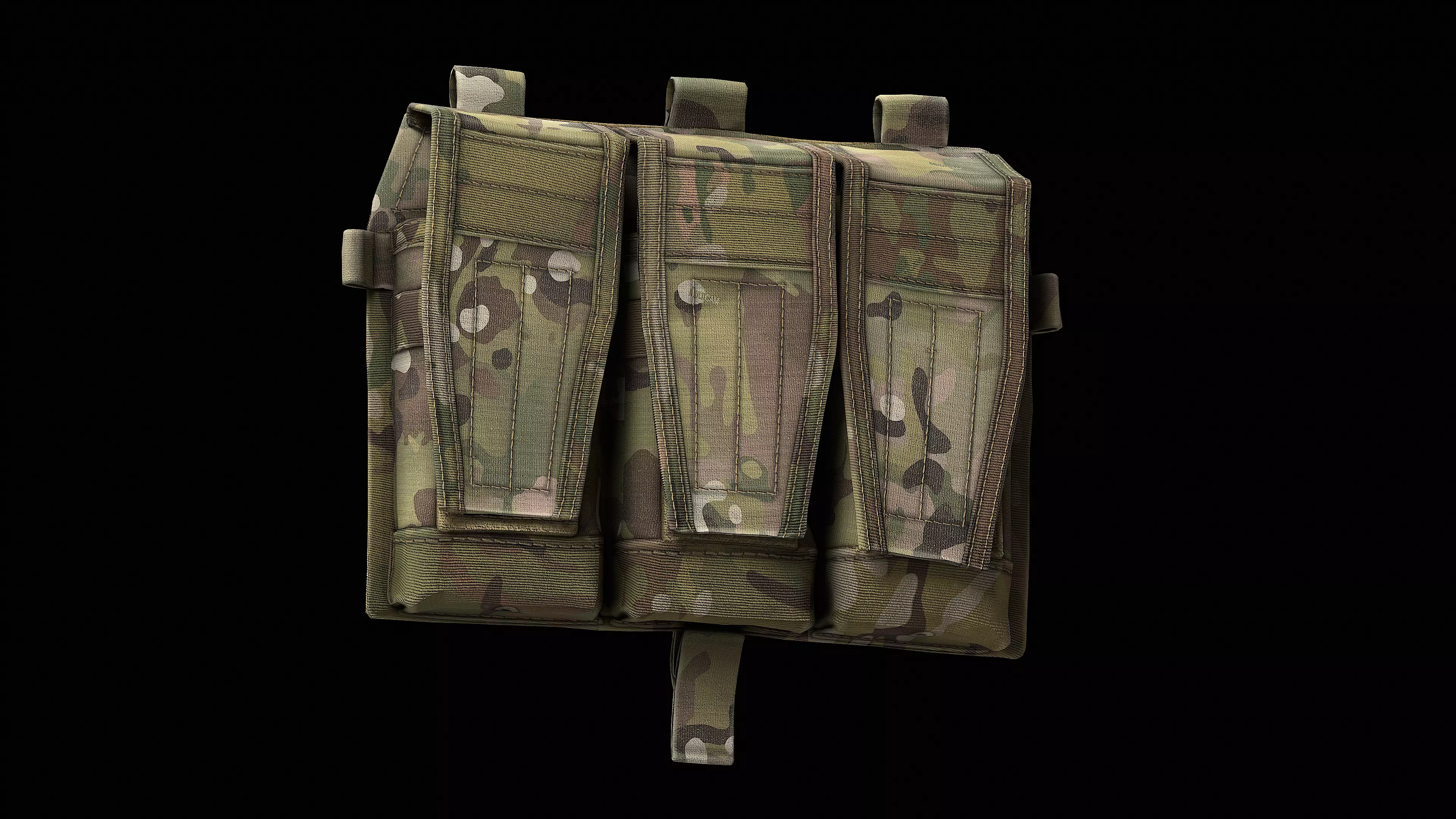 AVS Detachable Flap Front Low-poly 3D model_0