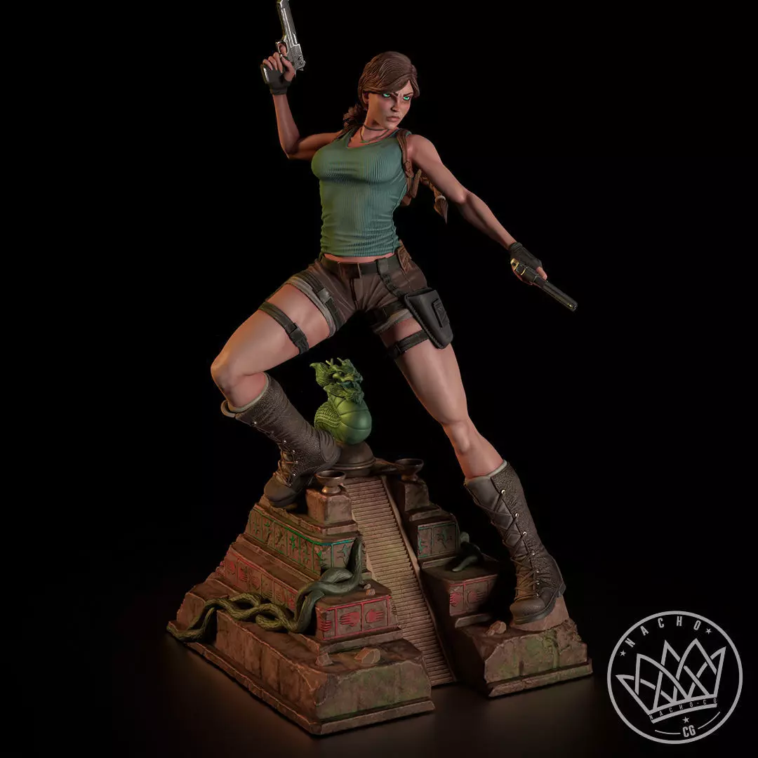 Fan Art - Lara Croft Tomb Raider - Statue 3D print model_0