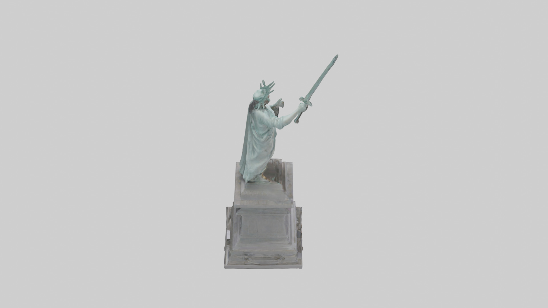 Final Stand for Liberty statue model 3D model_18
