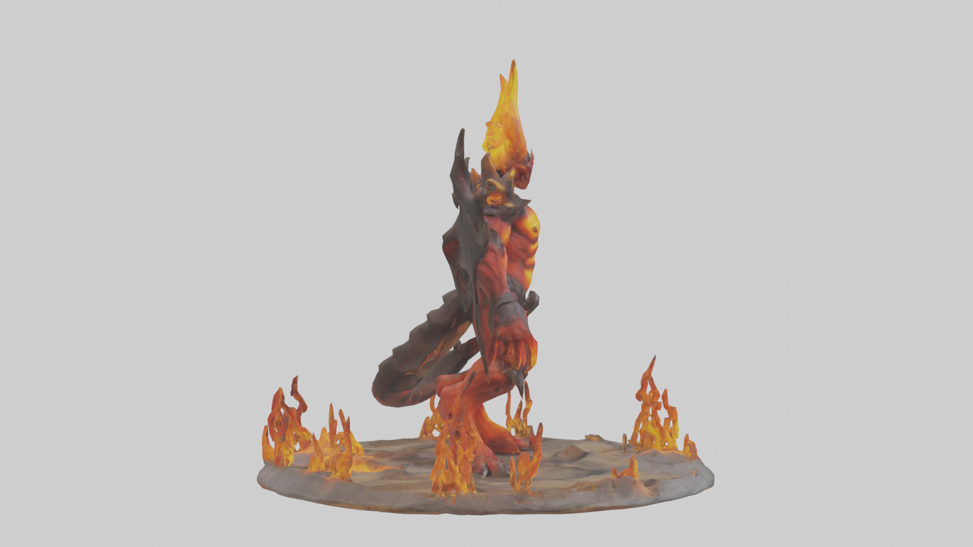 Fire Demon King model 3D model_13