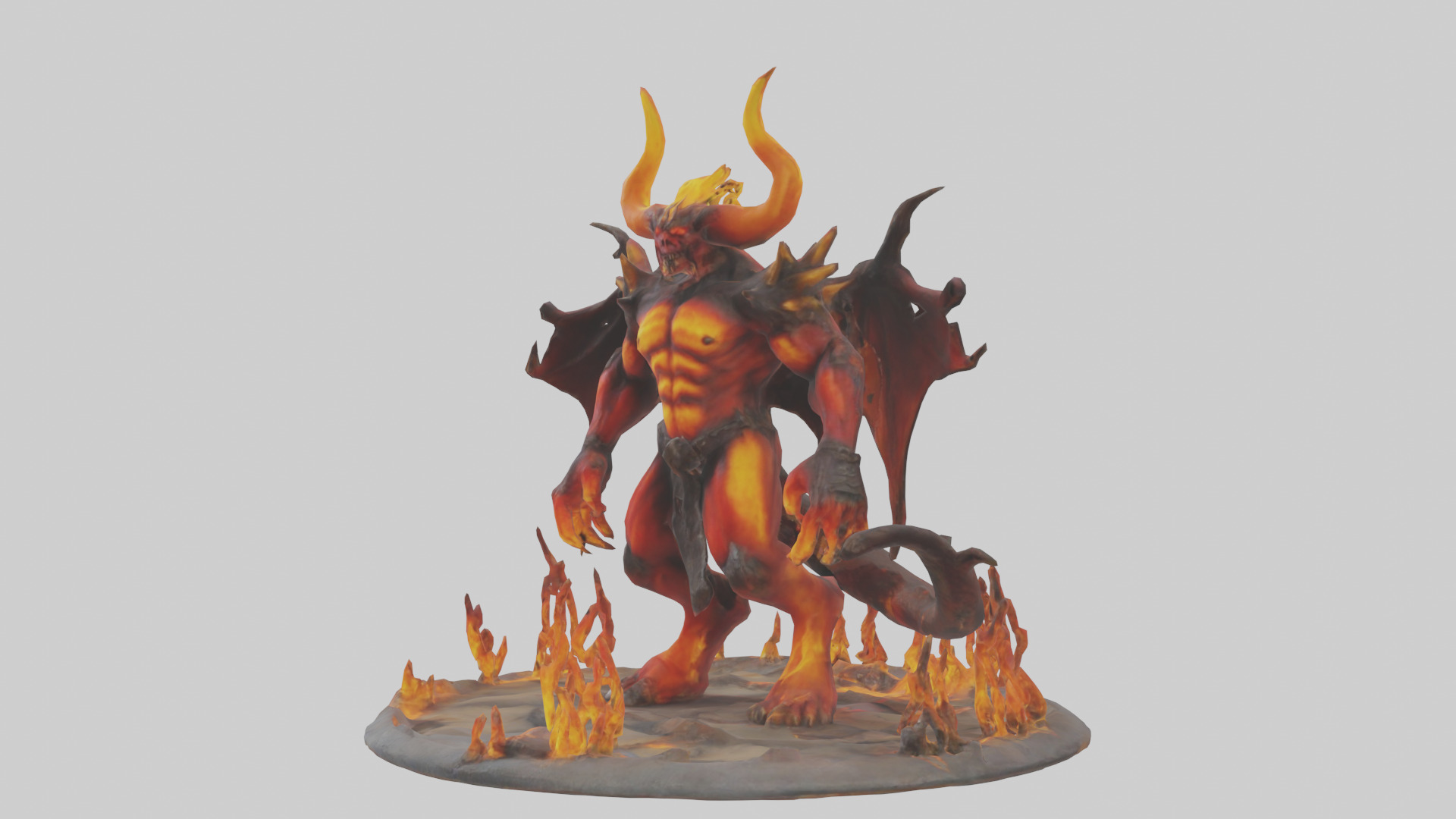 Fire Demon King model 3D model_8