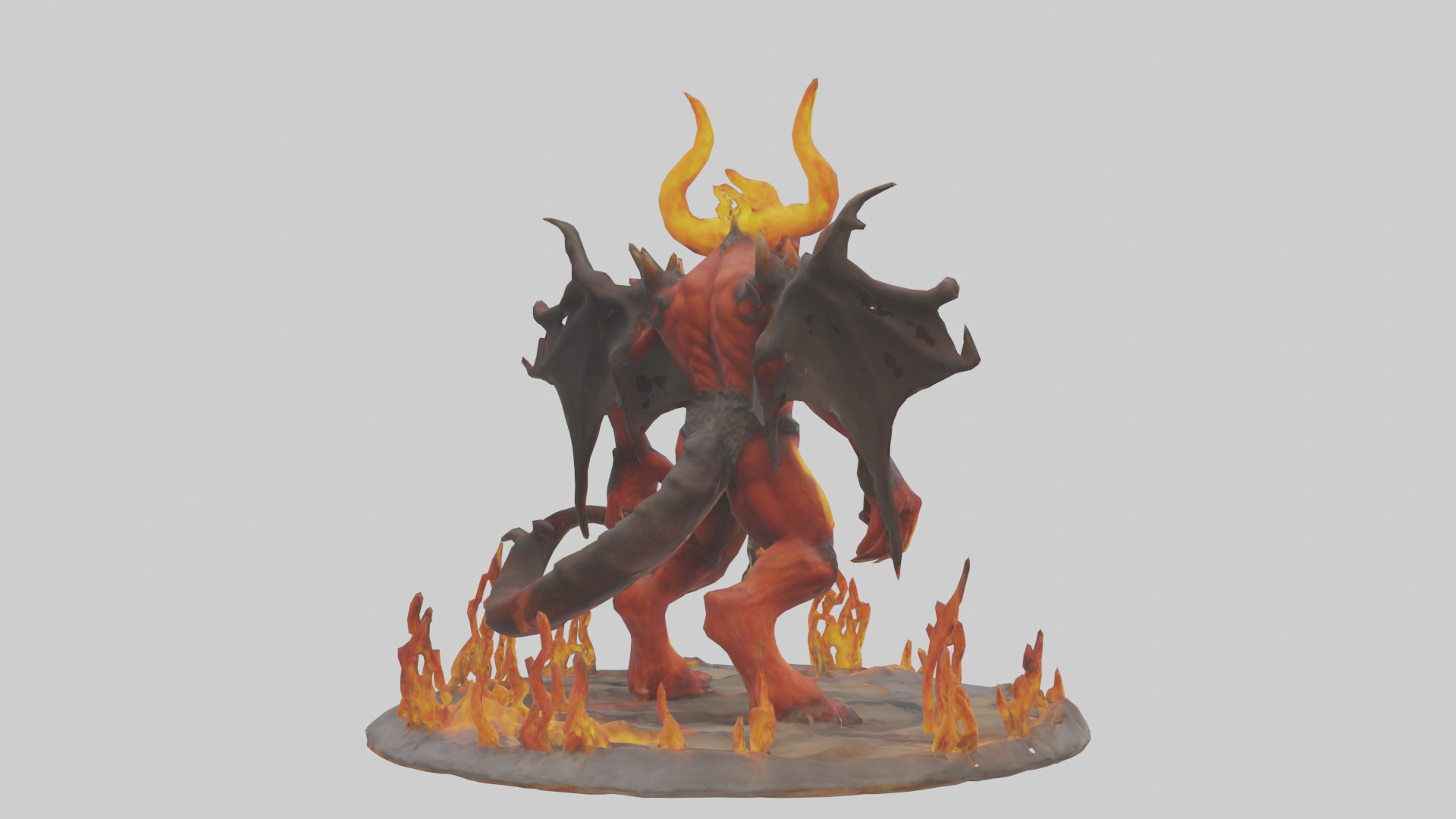 Fire Demon King model 3D model_2