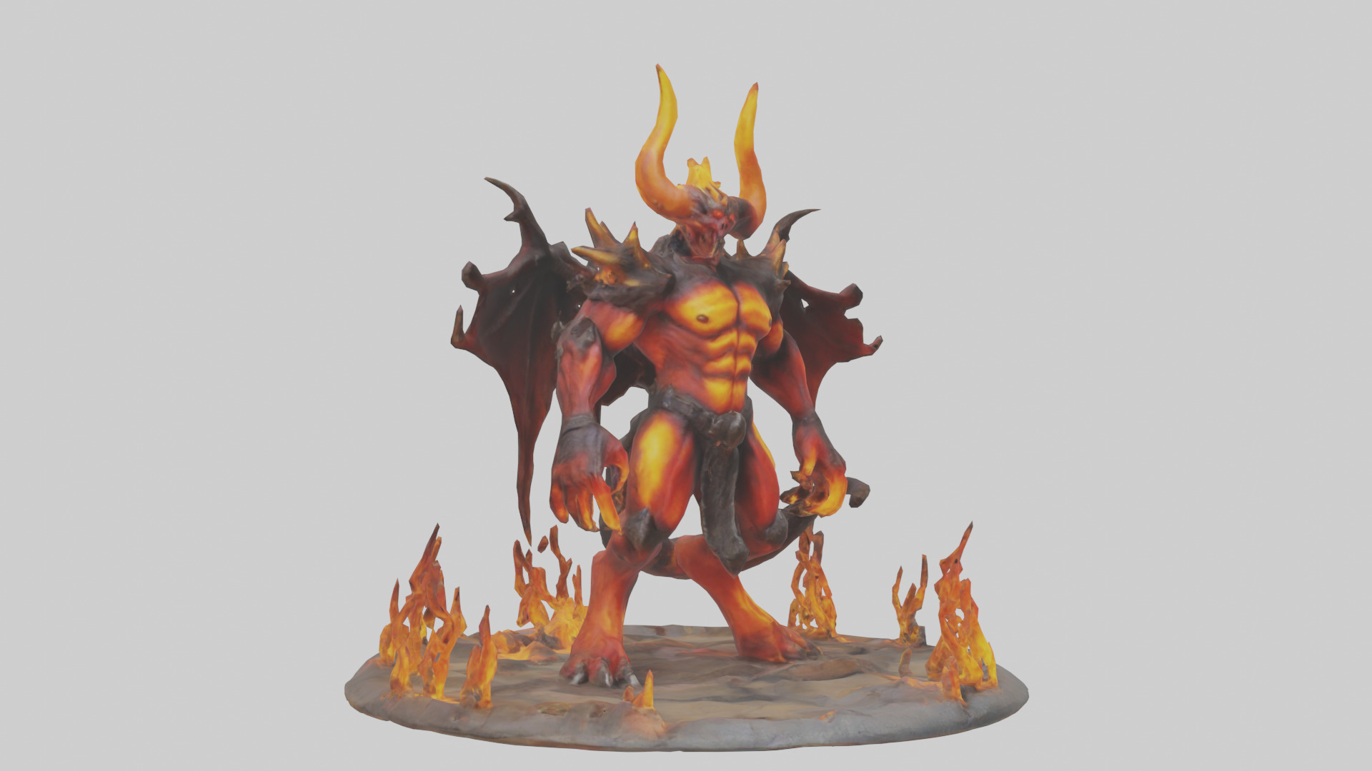 Fire Demon King model 3D model_7