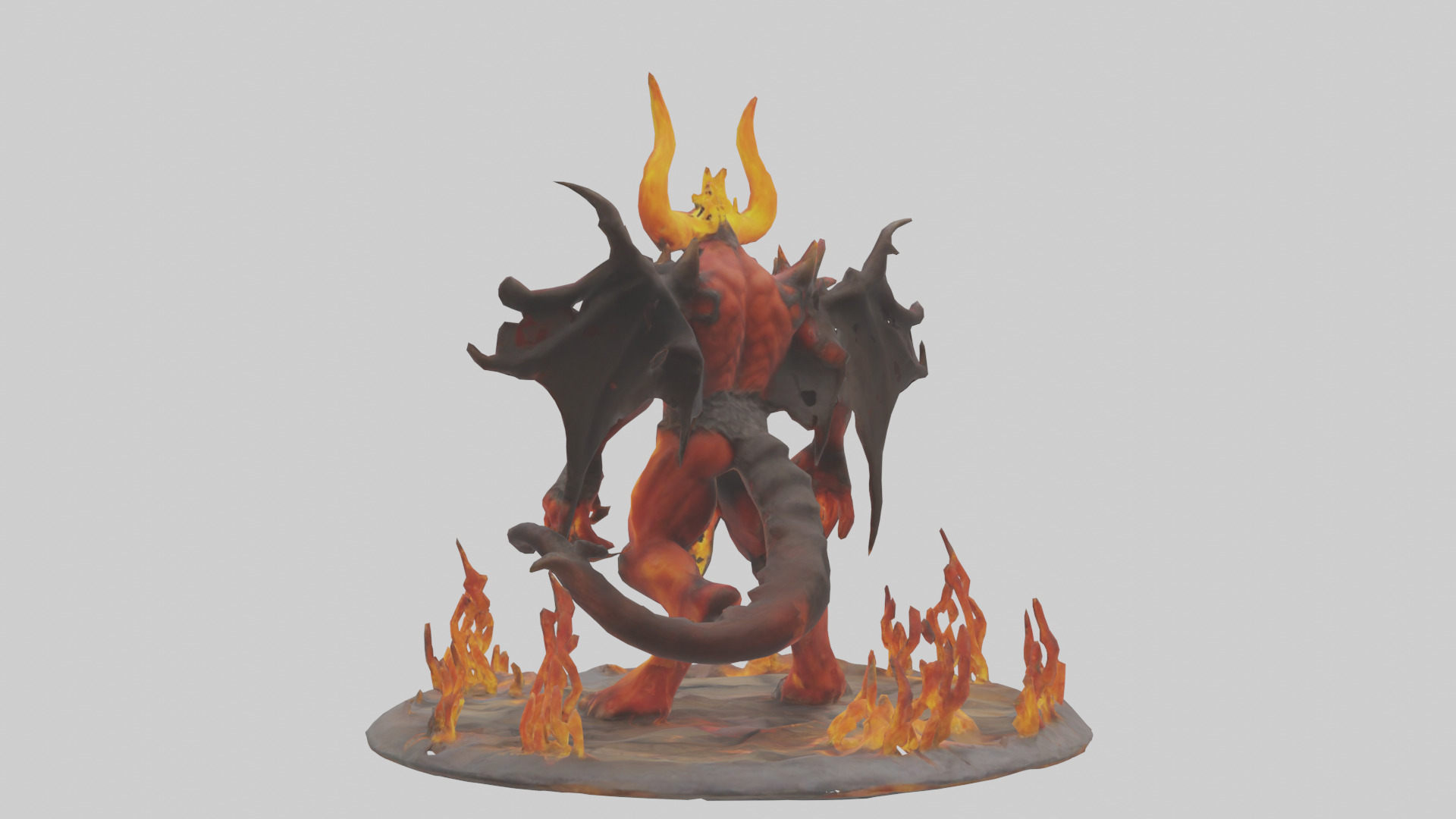 Fire Demon King model 3D model_1