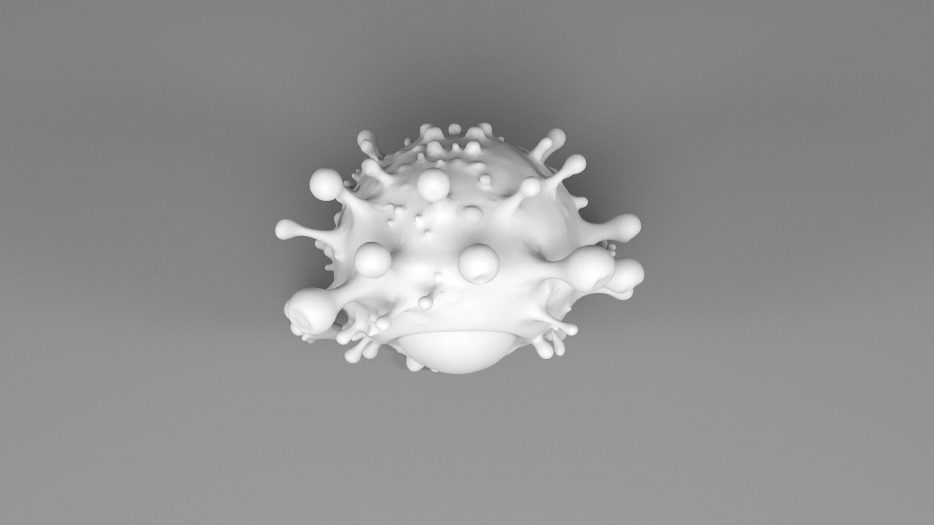 Monster virus 3D print model_6