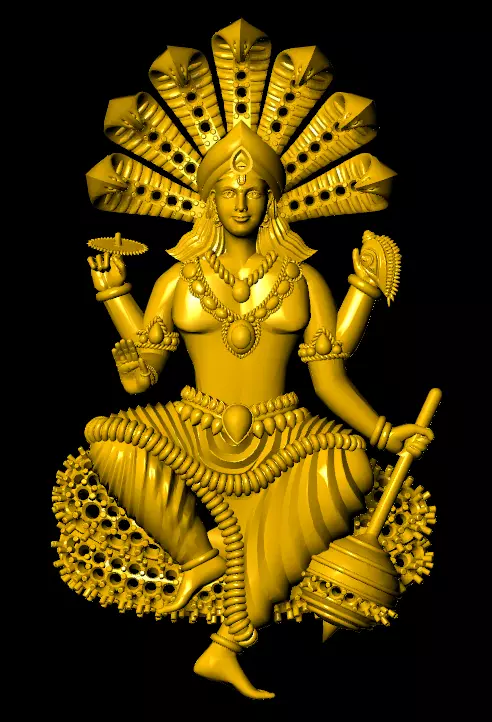 Narayan Pendant 3D print model_0