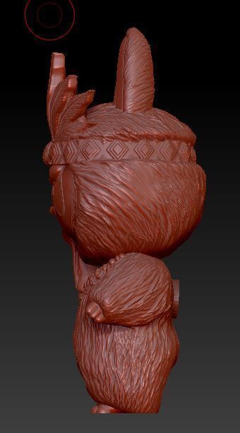 Labubu Tribal 3D STL File Unleash the Primal Spirit 3D print model_2