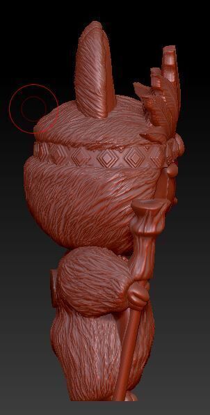 Labubu Tribal 3D STL File Unleash the Primal Spirit 3D print model_3