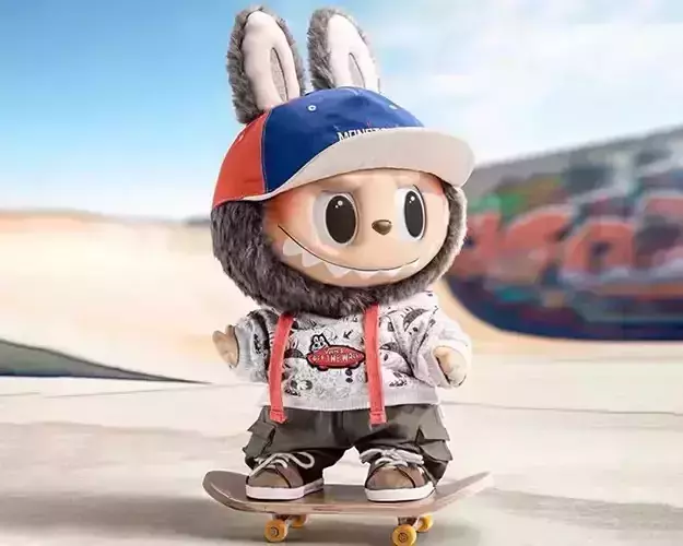 Labubu Surfing 3D STL File Dynamic and Stylish