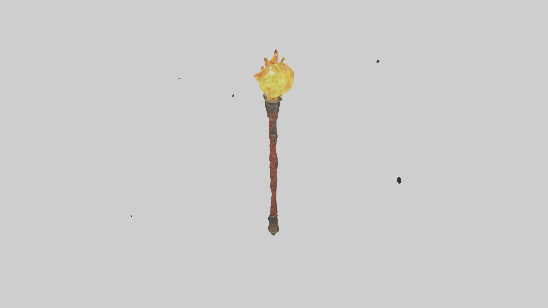 Fire Staff model 3D model_15