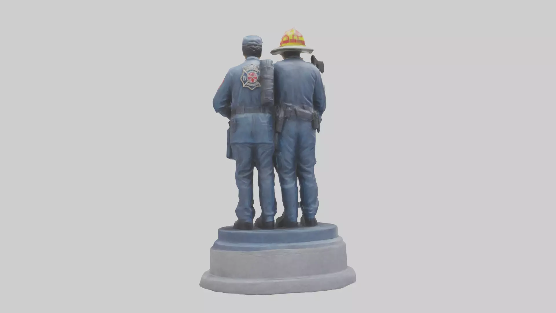 First Responders statue model 3D model_0