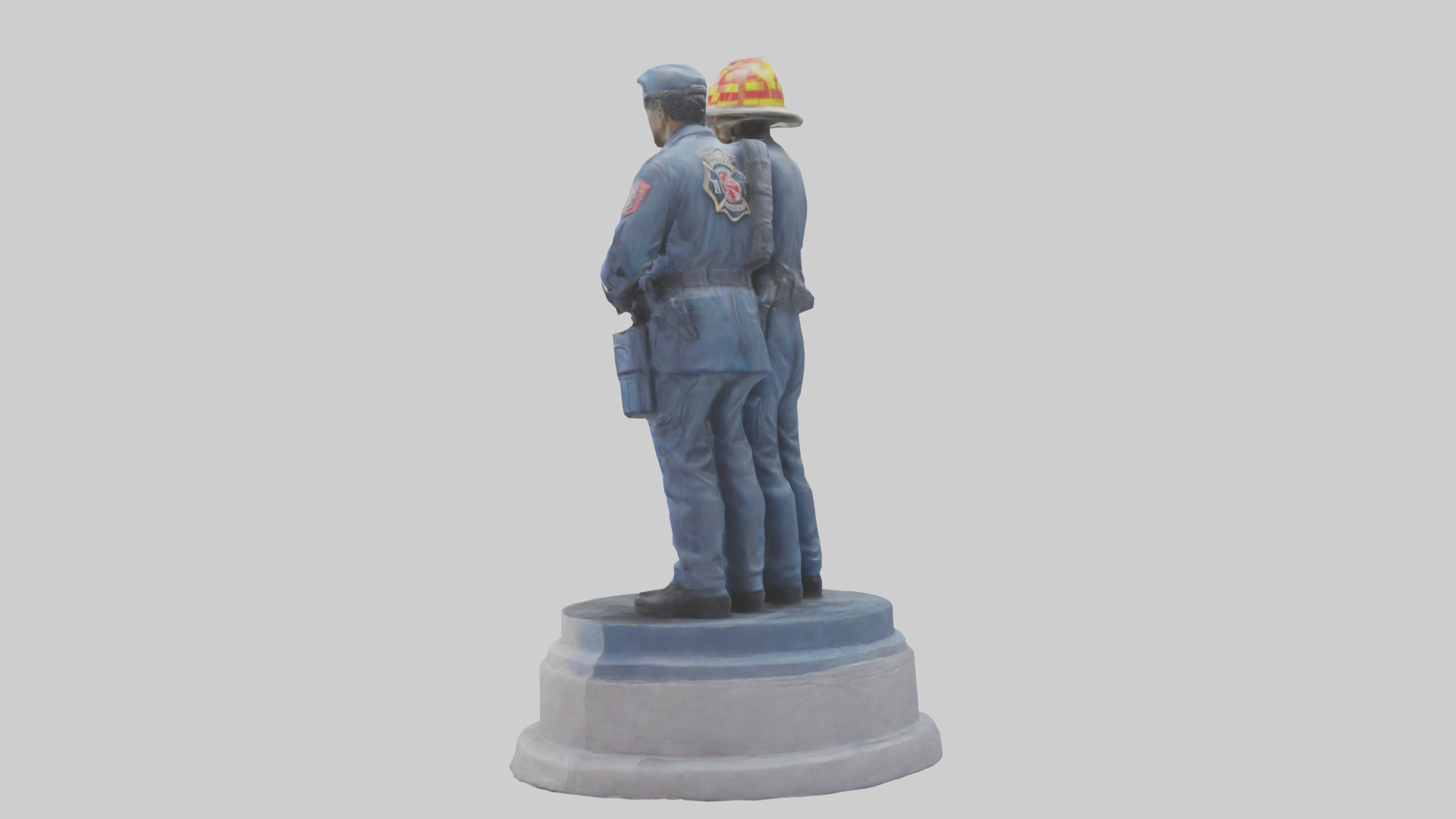 First Responders statue model 3D model_1