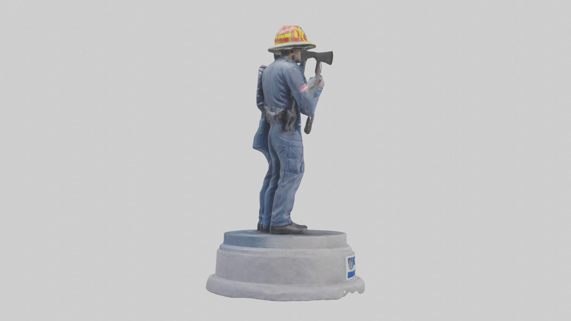 First Responders statue model 3D model_13