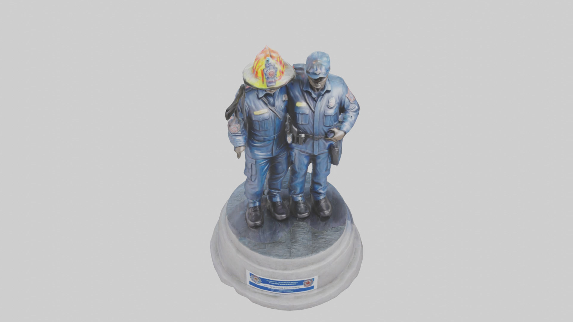 First Responders statue model 3D model_16