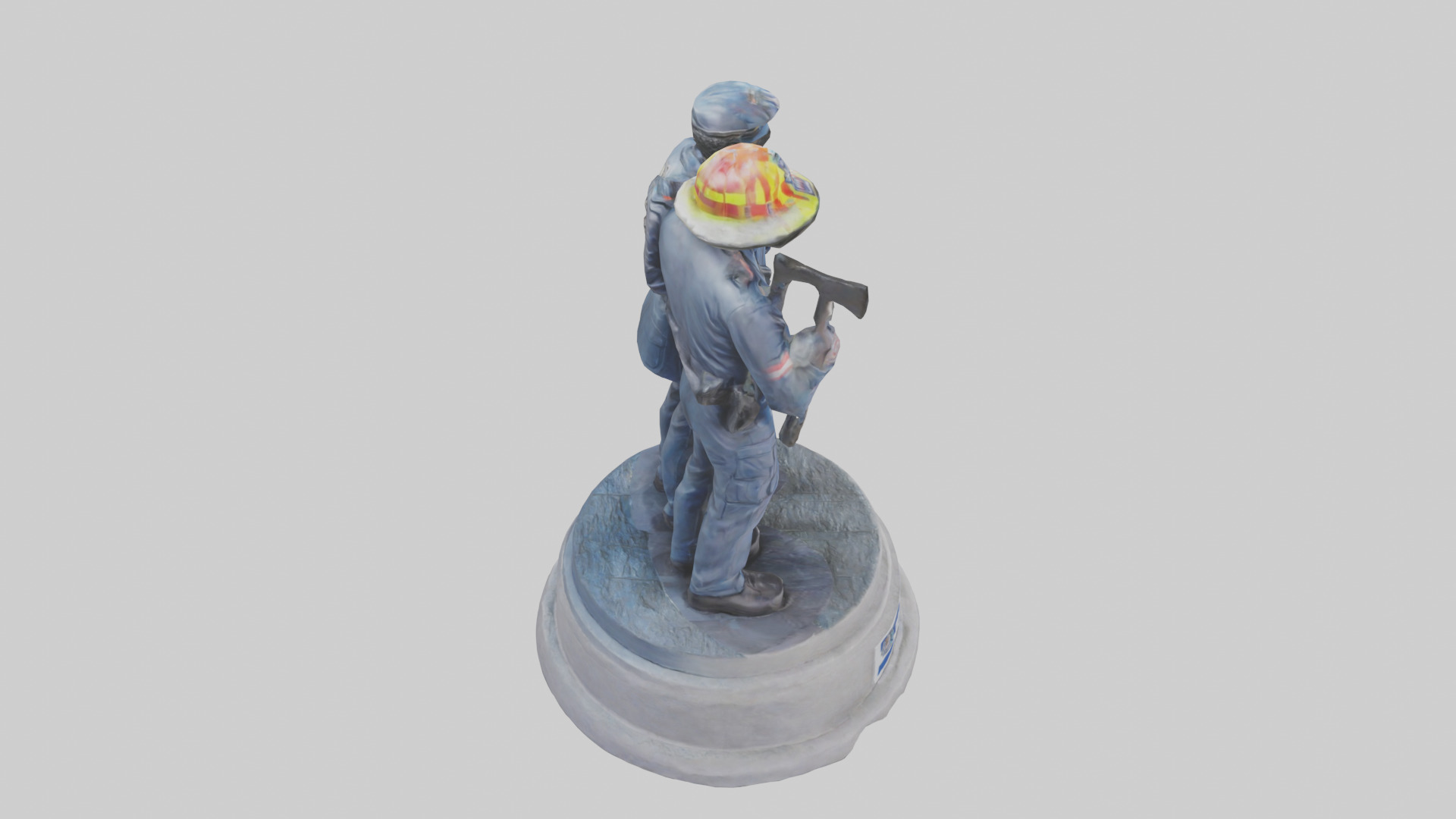 First Responders statue model 3D model_18