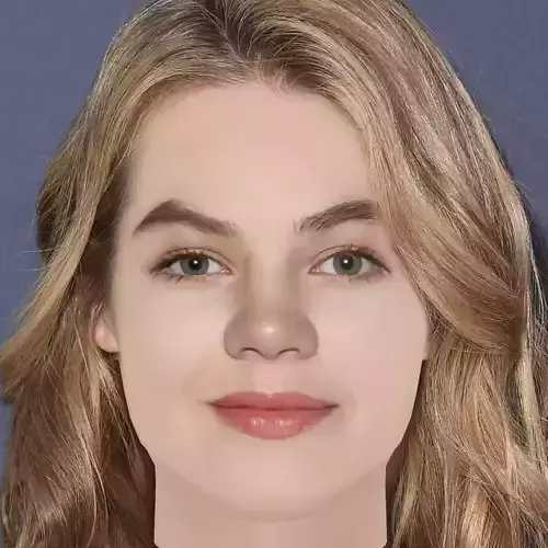 Megan Charpentier Head - No Hair - Low poly head for game