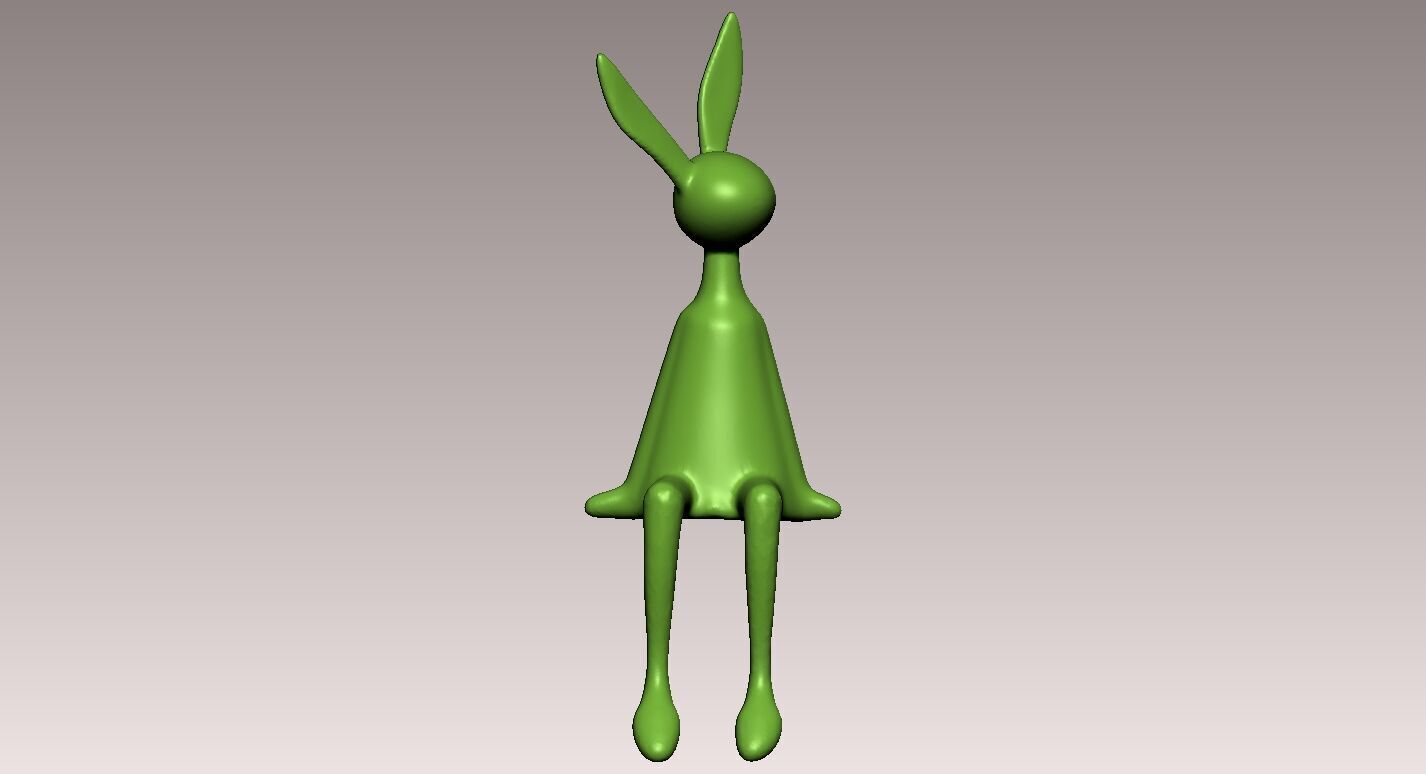 Figurines - Rabbit Statue Christmas Room - 3D print 3D print model_3