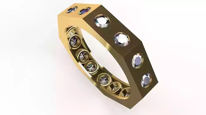 Eternity Ring Diamond Texture