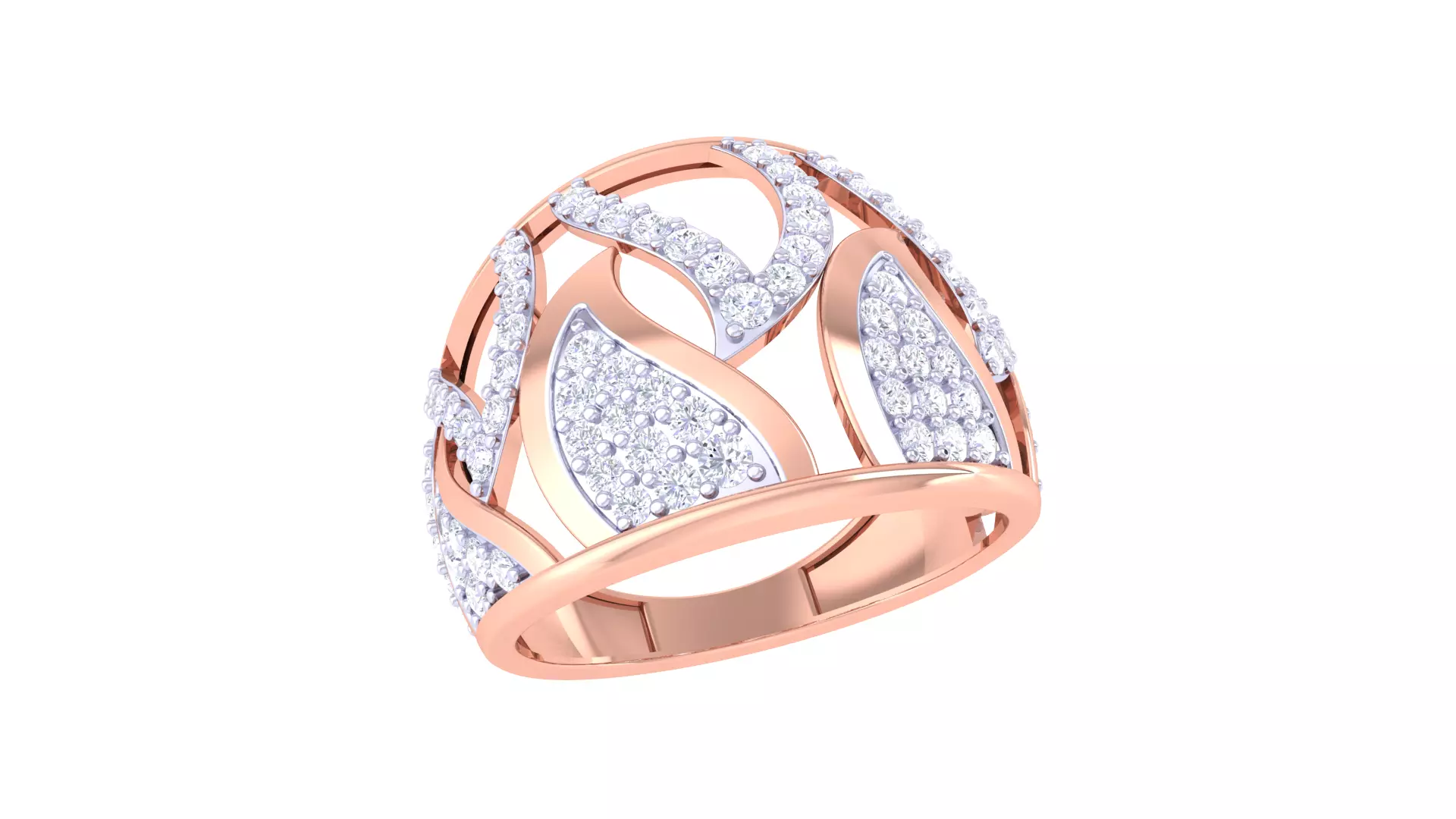  Women Ring MTL 3dm STL OBJ FBX Details 3D print model_0