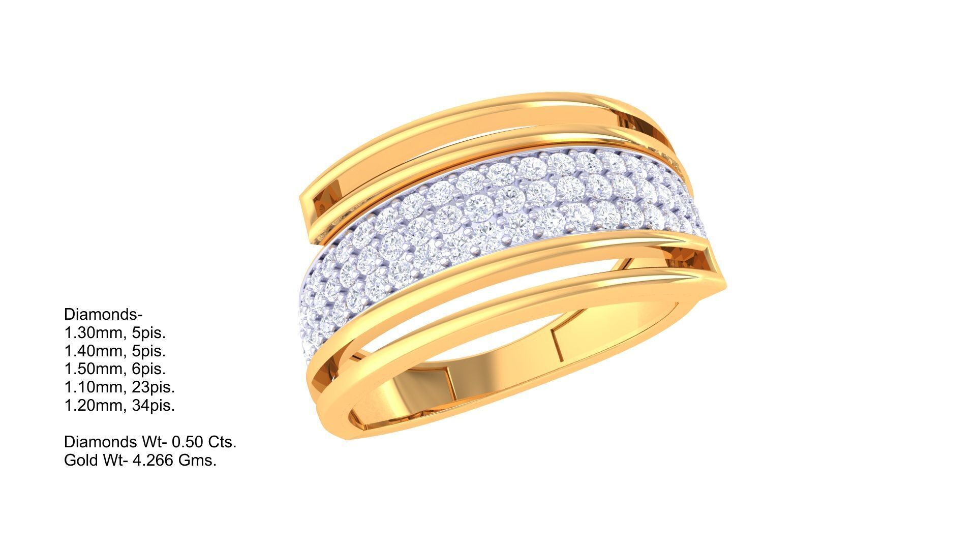 Women Ring MTL 3dm STL OBJ FBX Details 3D print model_2