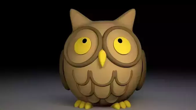 Owl Piggybank 3D print model
