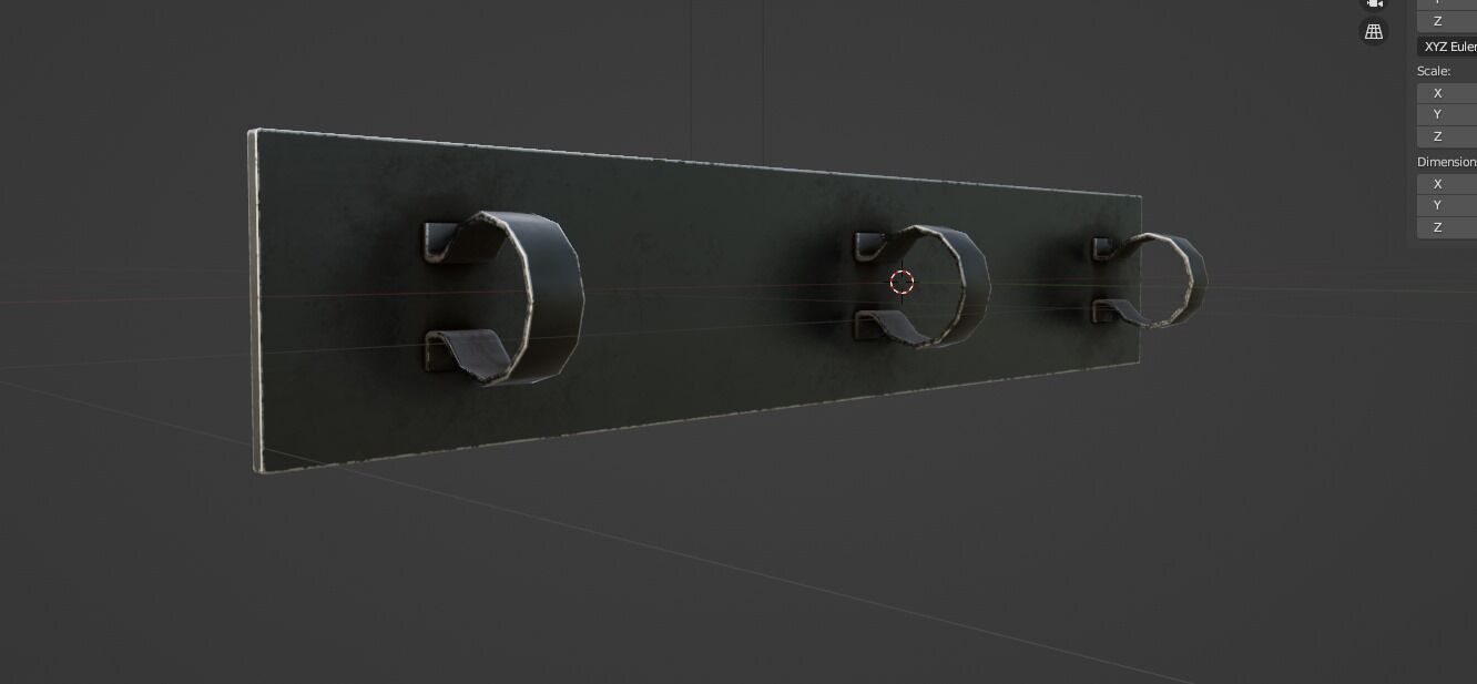 Cyberpunk Street Scene Street Sign 1 3D model_3