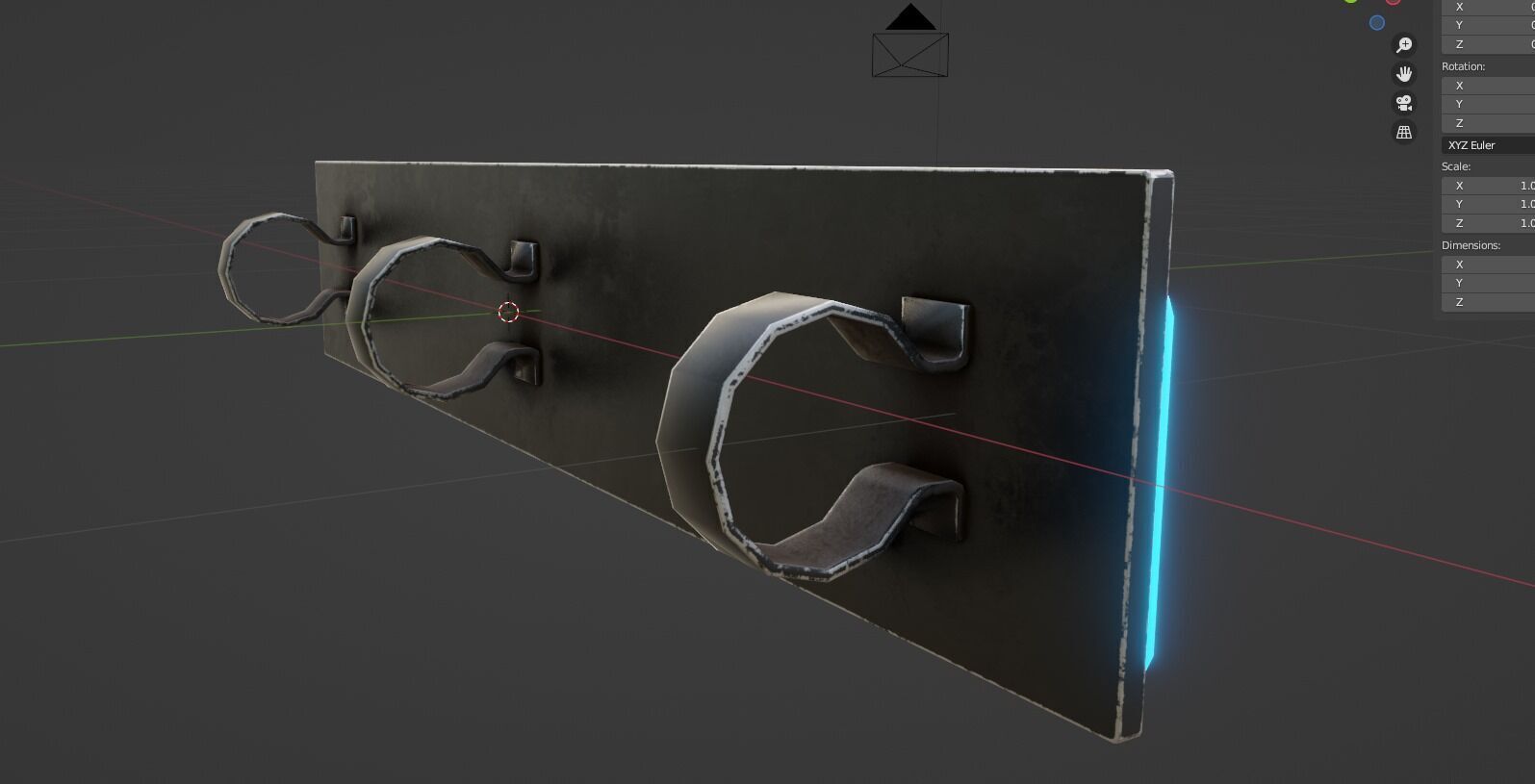 Cyberpunk Street Scene Street Sign 1 3D model_4