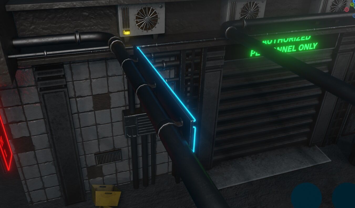 Cyberpunk Street Scene Street Sign 1 3D model_6