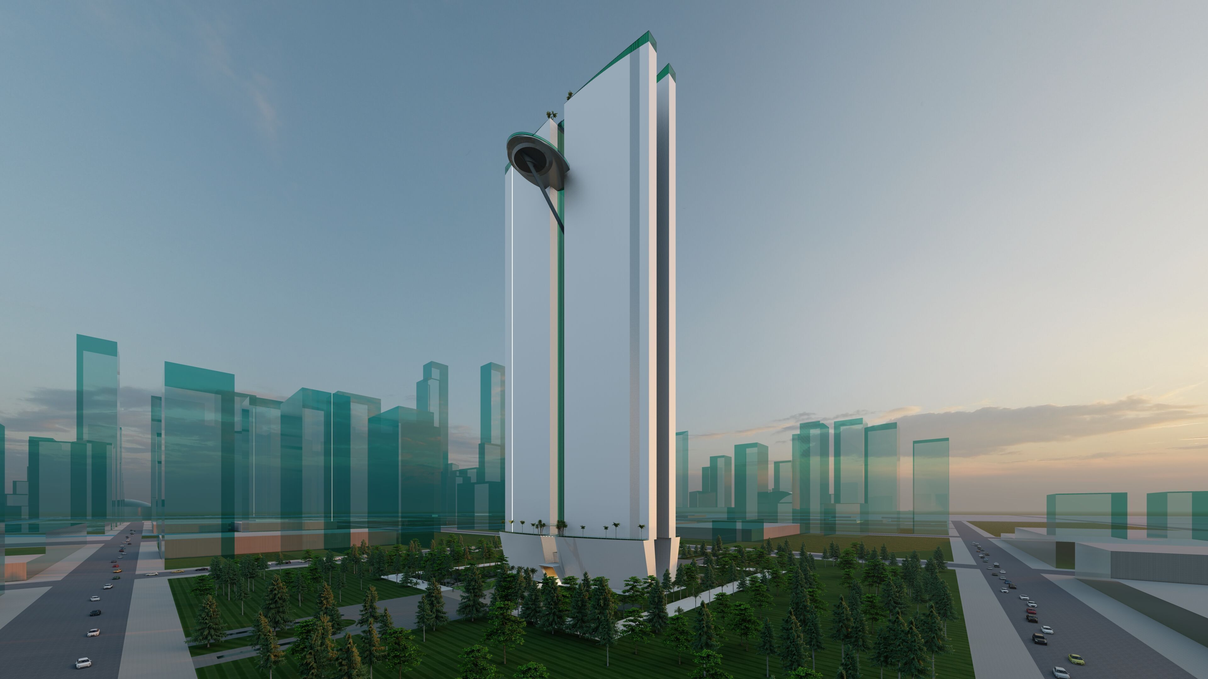 Modern Skyscraper 3D Model 3D model_4