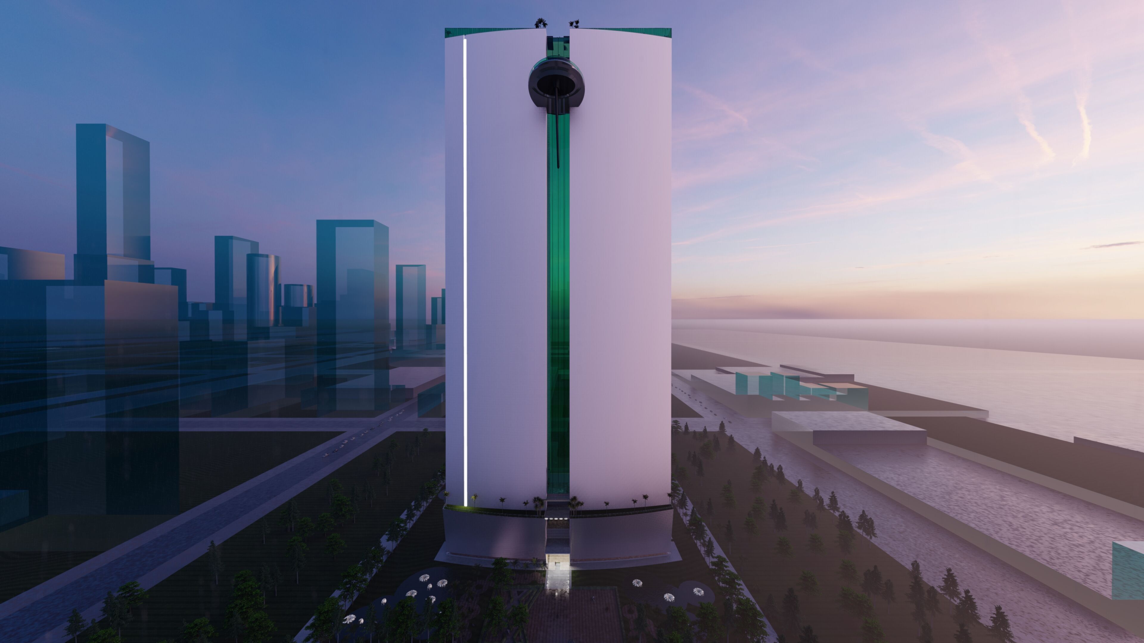 Modern Skyscraper 3D Model 3D model_2